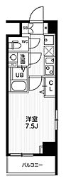 N-stageハトガヤ 1Kの間取図画像