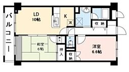 コンチェルト 2LDKの間取図画像