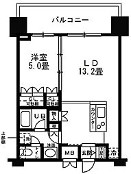 レジディア錦糸町 1LDKの間取図画像