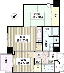 マハール駒込 304 3階2DKの間取り