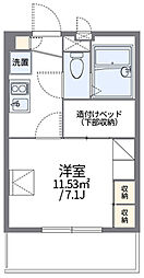 レオパレスＹＡＭＡＭＯＴＯ 1階1Kの間取り
