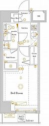 ラフィスタ新小岩 1Kの間取図画像