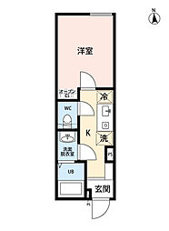 杉並区阿佐谷北2丁目マンション 1Kの間取図画像