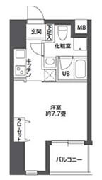 ニューシティアパートメンツ南千住 5階ワンルームの間取り