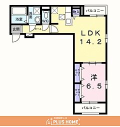 プラージュ 1LDKの間取図画像