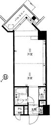 九段フラワーホーム 1Kの間取図画像