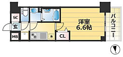 JR東海道・山陽本線 神戸駅 徒歩5分の賃貸マンション 6階1Kの間取り