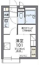 レオパレスドミール4 1Kの間取図画像