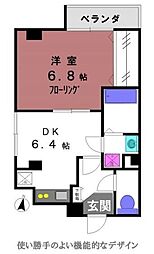 10ビリオン要 1階1DKの間取り