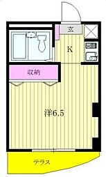 ハイムあさか 1Kの間取図画像