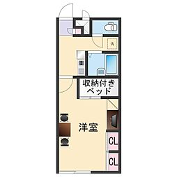 南海加太線 東松江駅 徒歩19分の賃貸アパート 1階1Kの間取り
