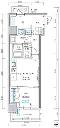 パークアクシス池袋イースト 1LDKの間取図画像