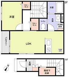 MALULANI 1LDKの間取図画像