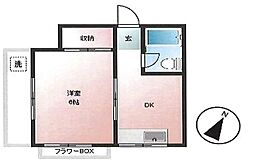 桜台梅田マンション 5階1DKの間取り