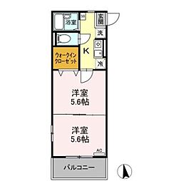 アトラス7 2Kの間取図画像