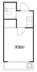 エクセランス滝山A 1Kの間取図画像