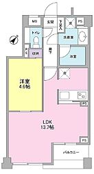 プラン赤羽 4階1LDKの間取り