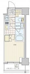 リビオメゾン戸越銀座 12階1Kの間取り