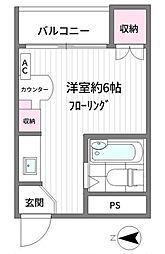 ラ・レジダンス・ド・リュックス ワンルームの間取図画像