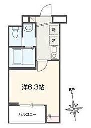 草加市瀬崎2丁目アパート 1Kの間取図画像