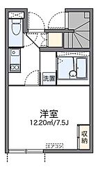レオネクストカイトネストII 1階1Kの間取り