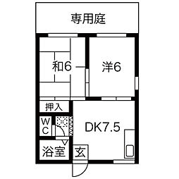 グリーンアイランド 1階/-