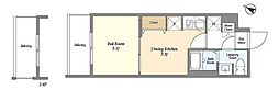 FUSION 池袋 WEST 1DKの間取図画像