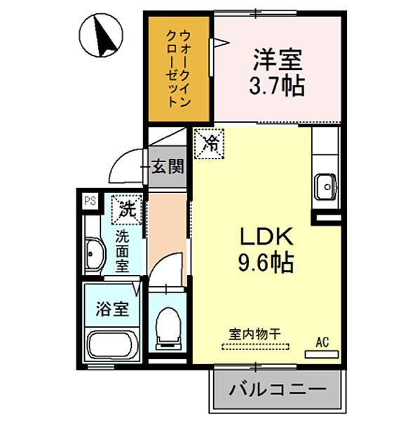 D-room毛見 ｜和歌山県和歌山市毛見(賃貸アパート1LDK・1階・35.30㎡)の写真 その2
