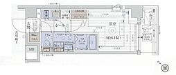 エステムプラザ品川西小山 1Kの間取図画像