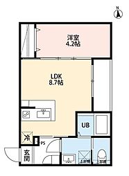 robot home 北綾瀬 1LDKの間取図画像