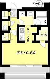エスティメゾン笹塚 1Kの間取図画像