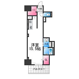 グランラヴィレジデンス ワンルームの間取図画像