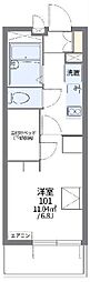 レオパレスヴィーゼ 1Kの間取図画像