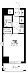 ネオアージュ八丁堀 1Kの間取図画像