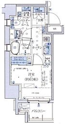 アトラス西早稲田 1Kの間取図画像