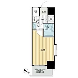 ライオンズプラザ本蓮沼 1Kの間取図画像