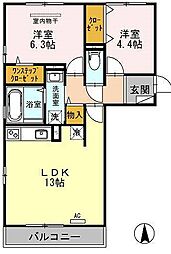 ヴィラ クエンティ 2階/-