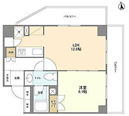 京王線 初台駅 徒歩4分の賃貸マンション 11階1LDKの間取り