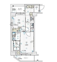 京急空港線 大鳥居駅 徒歩4分の賃貸マンション 10階1LDKの間取り