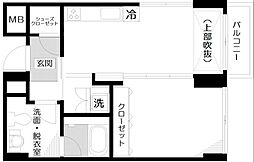 コート向ケ丘 1LDKの間取図画像