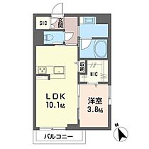 クオレール高場 00201 ｜ 茨城県ひたちなか市大字高場579-1、580-1（賃貸マンション1LDK・2階・38.17㎡） その2