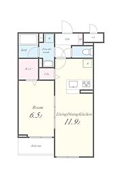 ＬＵＣＩＥ　ＴＳI（ルシエティーエスワン） 2階1LDKの間取り