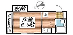 1990ステップ北大塚 ワンルームの間取図画像