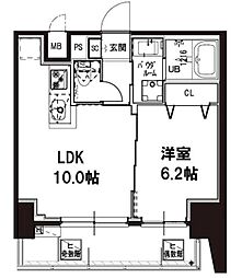 MaisondeArK南大井 1LDKの間取図画像