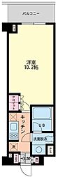 エスティメゾン代沢 1階1Kの間取り