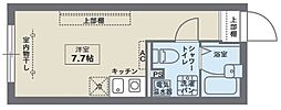 COCOFLAT雑司が谷 2階ワンルームの間取り