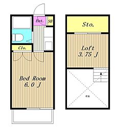 エンタープライズ西町田 1Kの間取図画像