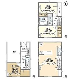 Kolet亀有#05 1階2SLDKの間取り