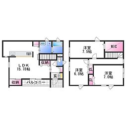 カムイチセ 1階3LDKの間取り