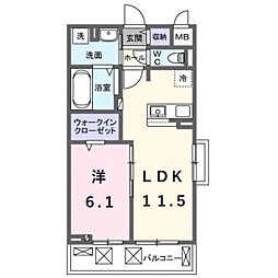 間取図画像 1LDK